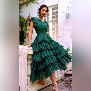 Green Mia Jessakae Midi Dress